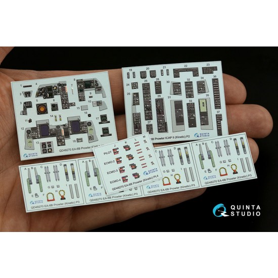 1/48 EA-6B Prowler ICAP II Interior Detail Parts for Kinetic kits