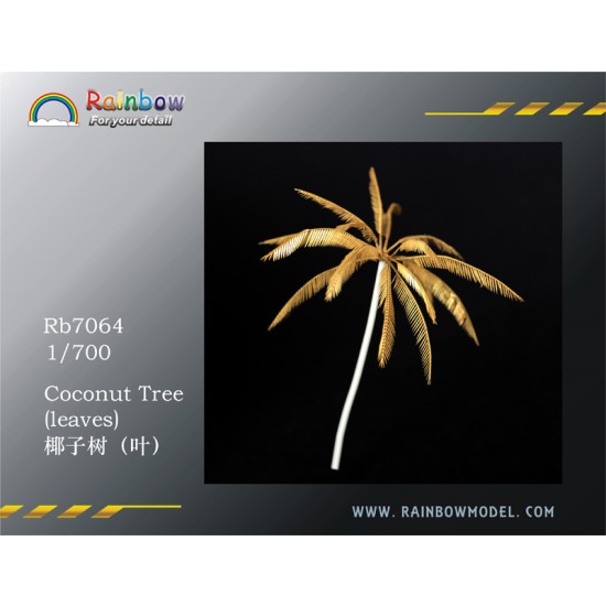 1/700 Photo-Etched Coconut Tree Leaves