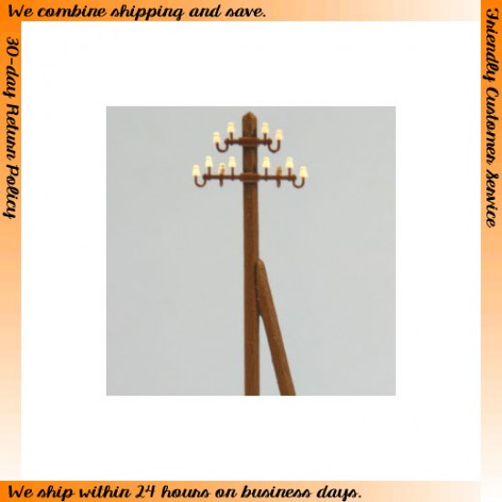 HO scale (1/87) - Lamp & Electric Pole Vol.21