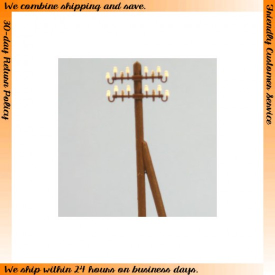 HO scale (1/87) - Lamp & Electric Pole Vol.22