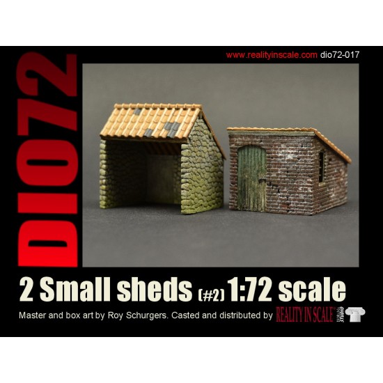 1/72 Small Sheds #2 (Resin kit)