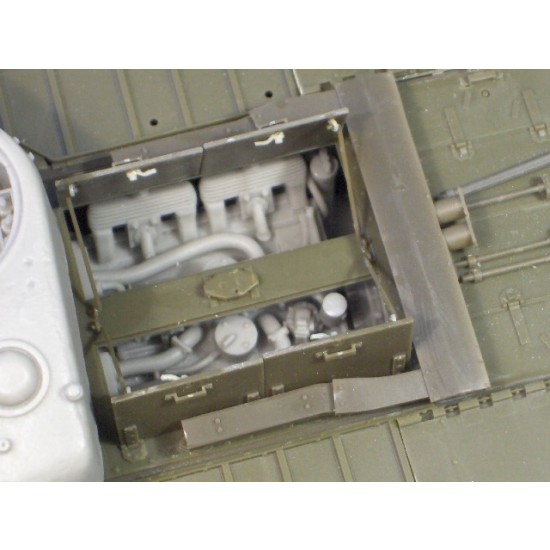 1/35 "Drop in" Basic Engine Detail set for Churchill kit