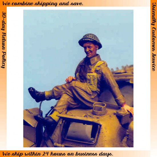 1/35 UK Soldier Seated at Ease with Legs Crossed (1 figure)