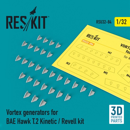 1/32 BAE Hawk T.2 Vortex Generators for Kinetic / Revell kit (3D Printing)