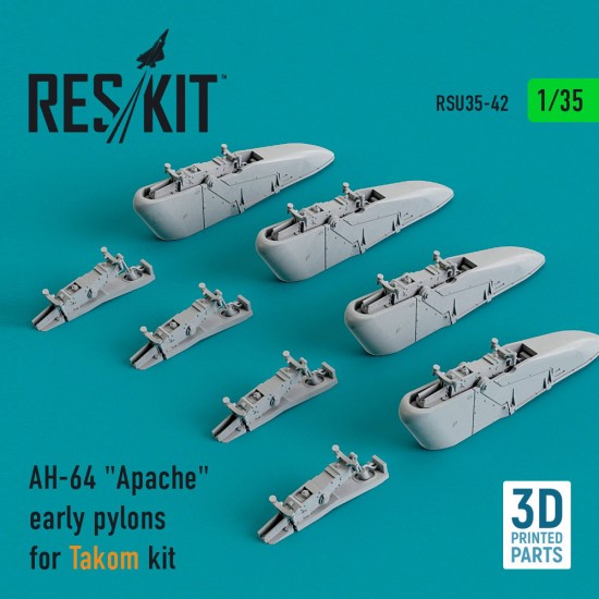 1/35 AH-64 "Apache" Early Pylons for Takom kit (3D Printing)