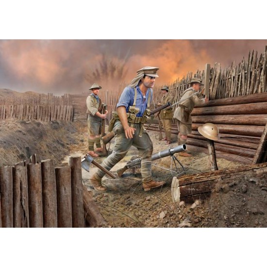 1/35 ANZAC Infantry 1915 (4 Figures)