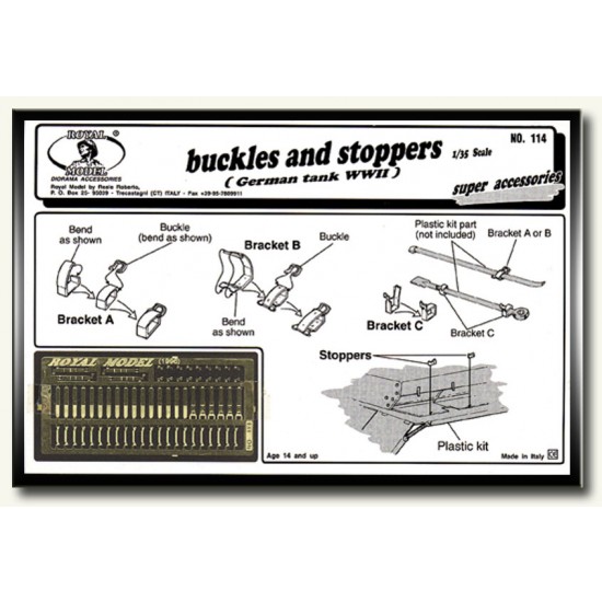 1/35 Buckles and Stoppers for German Tanks Vol.2