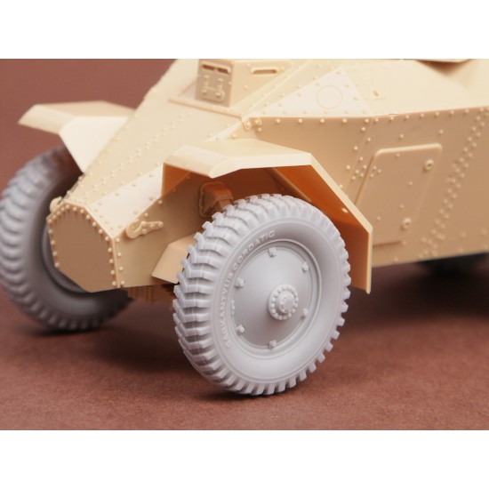 1/35 39M Csaba Armoured Car Wheels Set (Cordatic) for Hobby Boss kit (Resin)
