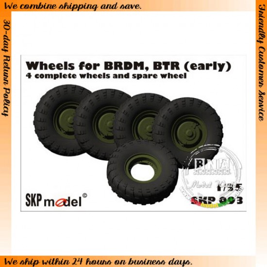 Wheels for 1/35 BTR / BRDM (Early)