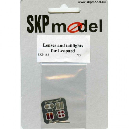 1/35 Lenses and Taillights for Tamiya Leopard 2A6 kit