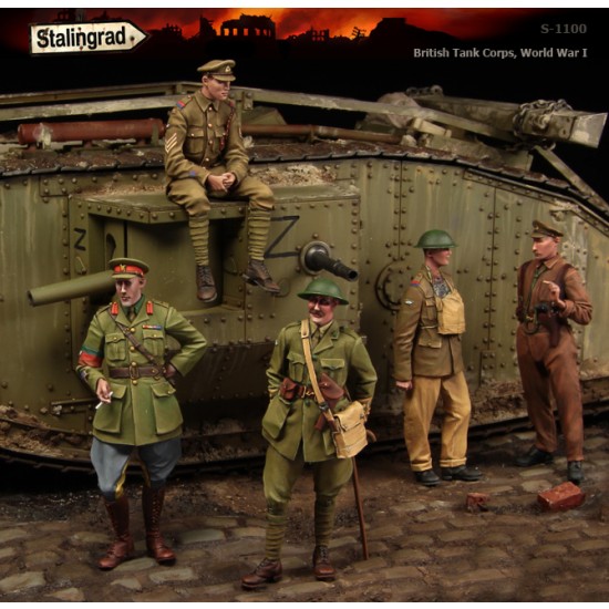 1/35 WWI British Tank Corps (Big Set - 5 Figures)