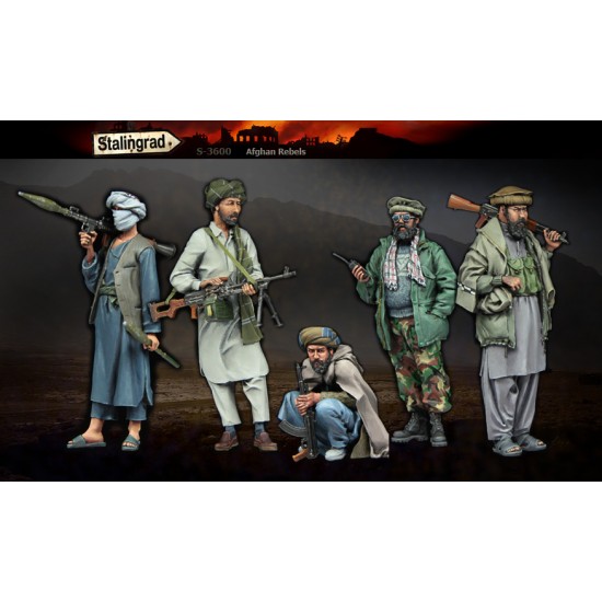 1/35 Afghan Rebels (Big Set - 5 Figures)