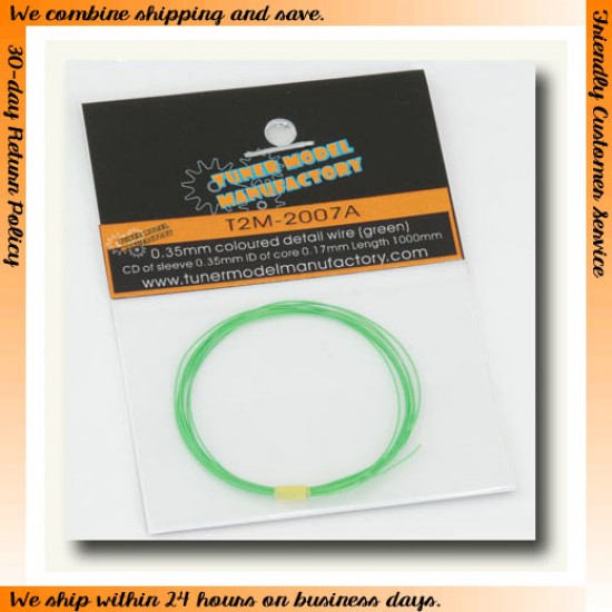 0.35mm Coloured Detail Wire (Green)