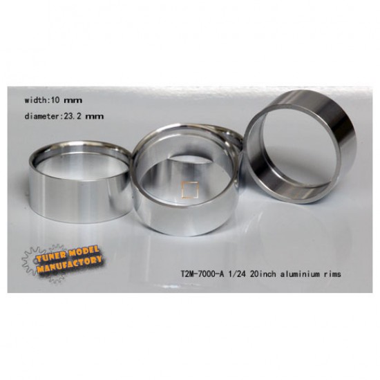 1/24 20inch Aluminium Rims (A) (10mmx23.2mm, 4pcs)