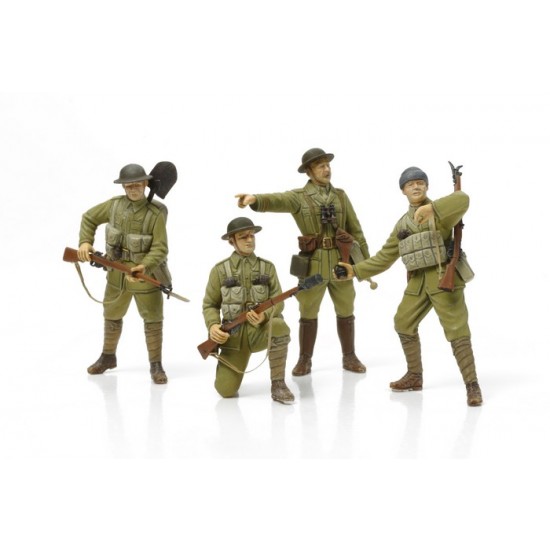1/35 WWI British Infantry with Small Arms and Equipment (4 Figures)