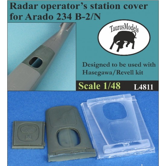 1/48 Correct Radar Operator's Station Cover for Arado 234 B-2/N for Hasegawa/Revell