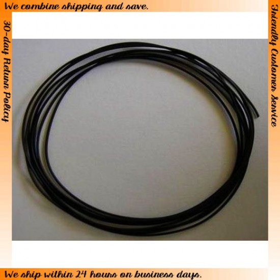 Plug Wire - Black (Diameter: 0.4mm, Length: 1.0 metre)