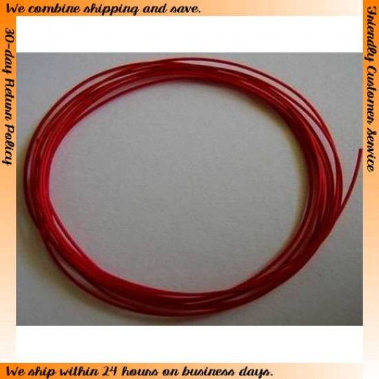 Plug Wire - Red (Diameter: 0.4mm, Length: 1.0 metre)
