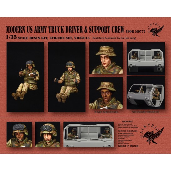 1/35 Modern US Army Truck Driver and Support Crew for M977 Series (2 Figures)