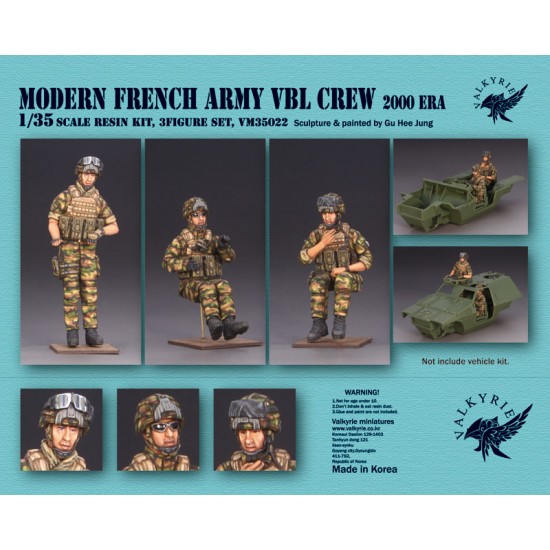 1/35 Modern French Army Car VBL Crew 2000 Era for Hobby Boss #83876/Tiger Model kit