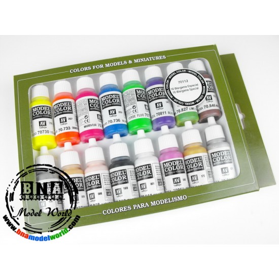 Acrylic Model Colour Paint Set - Wargames Special (16 x 17ml)