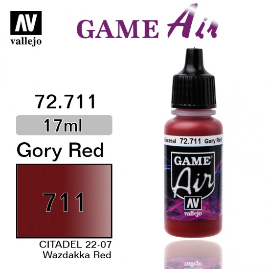 Game Air Acrylic Paint - Gory Red 17ml