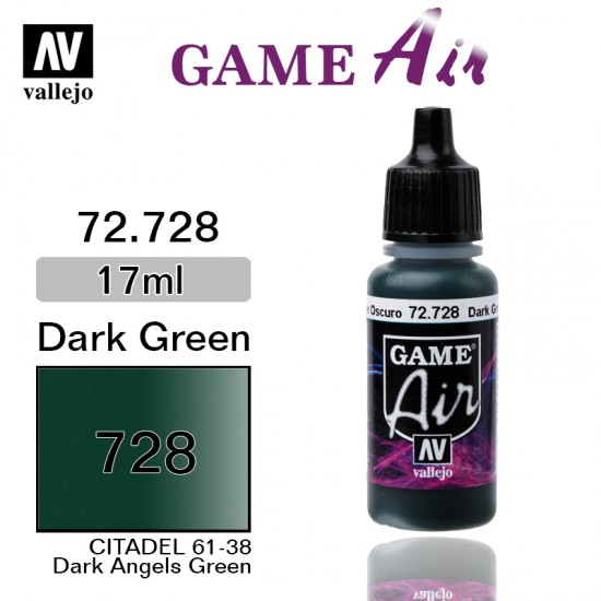 Game Air Acrylic Paint - Dark Green 17ml