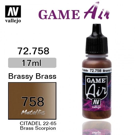 Game Air Acrylic Paint - Brassy Brass 17ml