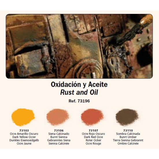 Pigment Set 1 - Rust and Oil (4 x 30ml)