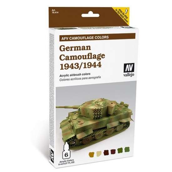 DAK Africa Corps German Camouflage Paint Set (6 x 8ml)