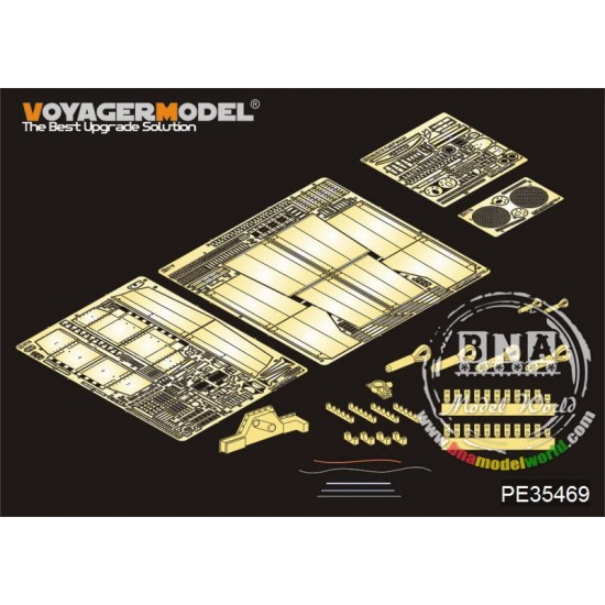 Upgrade PE set for 1/35 WWII German E-75 Flakpanzer (for Trumpeter 01539)
