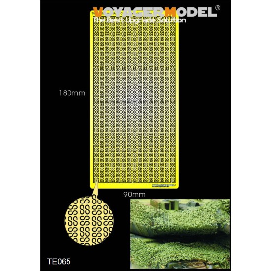 1/35 Modern NATO Camouflage Net Patten 2 for Common Use (1 PE sheet, Size: 180mmx90mm)