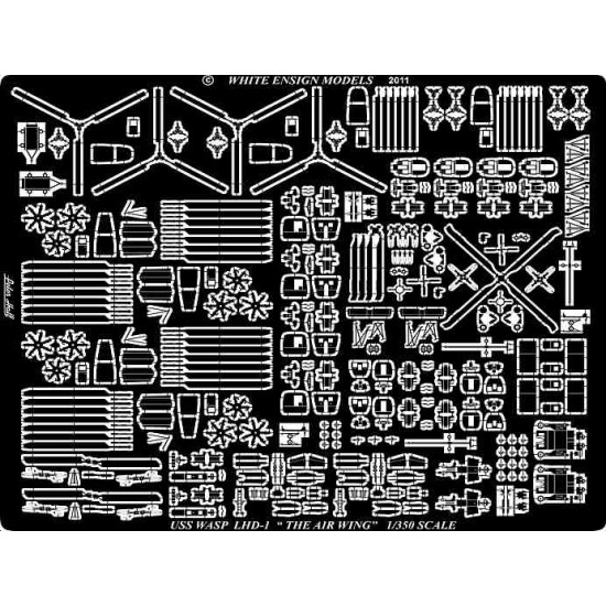 Photo-etched Parts for 1/350 USS Wasp (LHD-1) The Airwing for Revell/Gallery kit