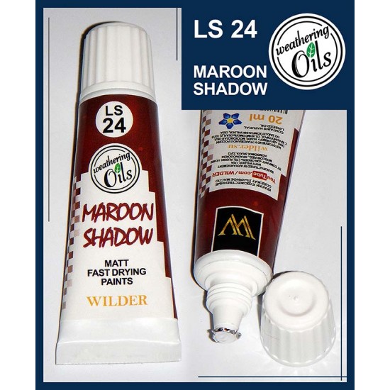 Weathering Oil Paint - Maroon Shadow (20ml)