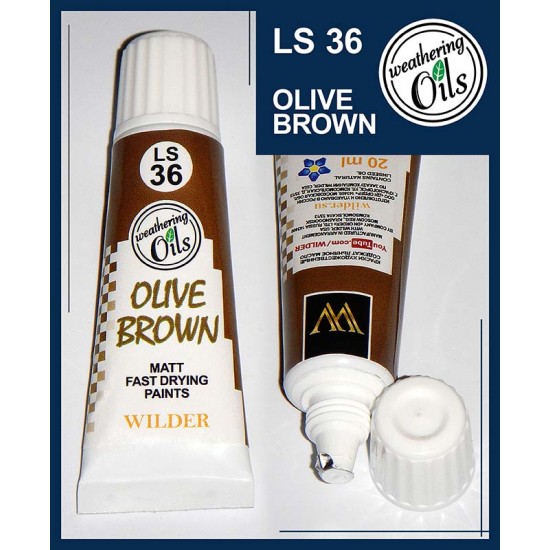 Weathering Oil Paint - Olive Brown (20ml)