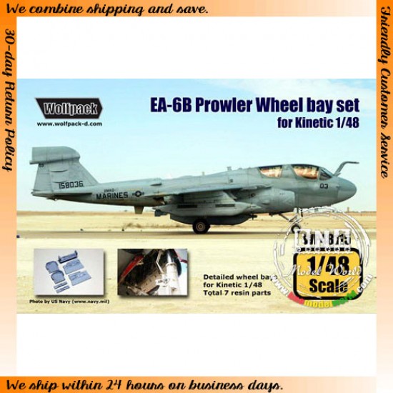 1/48 EA-6B Prowler Wheel Bay Set for Kinetic kit