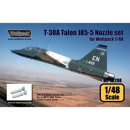 1/48 Northrop T-38A Talon J85-5 Engine Nozzle Set for Wolfpack Design kit