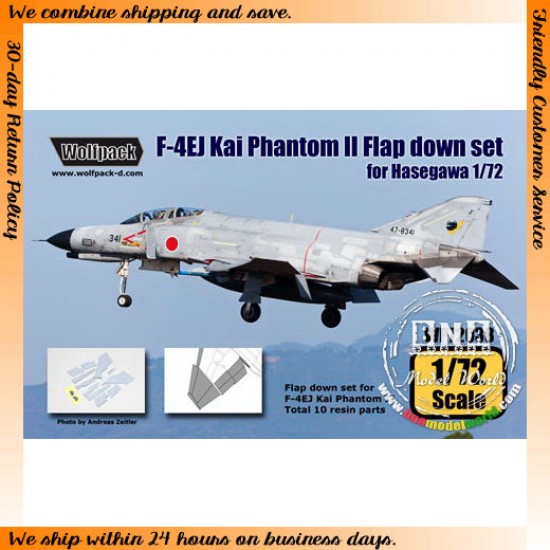 1/72 F-4EJ Kai JASDF Phantom II Flap Down Set for Hasegawa kit