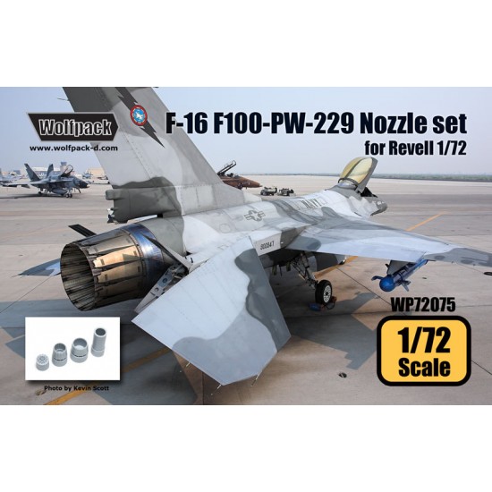 1/72 F-16 F100-PW-229 Engine Nozzle Set for Revell kit
