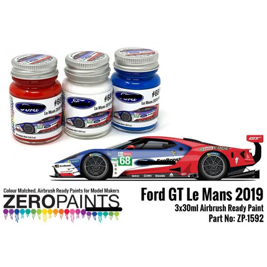 #68 Ford GT Le Mans Paint Set (3 x 30ml)