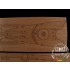 1/350 DKM Bismarck Wooden Deck for Academy kit #BA904