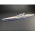 1/700 IJN Battleship Nagato 1927 Wooden Deck set for Aoshima 045114 kit