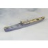 1/700 Japanese Seaplane Tender Kunikawa Maru Wooden Deck Set for Aoshima kit #009758