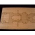 1/400 DKM Gneisenau Wooden Deck for Heller kit #81080