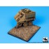 1/35 Destroyed M113 Armoured Personnel Carrier Diorama Base (Dimensions: 85 x 75mm)