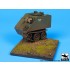 1/35 Destroyed M113 Armoured Personnel Carrier Diorama Base (Dimensions: 85 x 75mm)