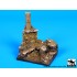 1/35 Small Column Section Diorama Base (Size: 80x60mm)