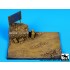 1/72 African Road Section with Sign Diorama Base (Size: 120x90mm)