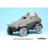 1/35 WWII Soviet BA-64B Armoured Car Sagged Wheels Set for Miniart kit #35097 (5 wheels)