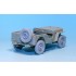 1/35 WWII US Utility Truck 1/4t Early Type Sagged Wheels Set for Willys/GPW/Bantam kits